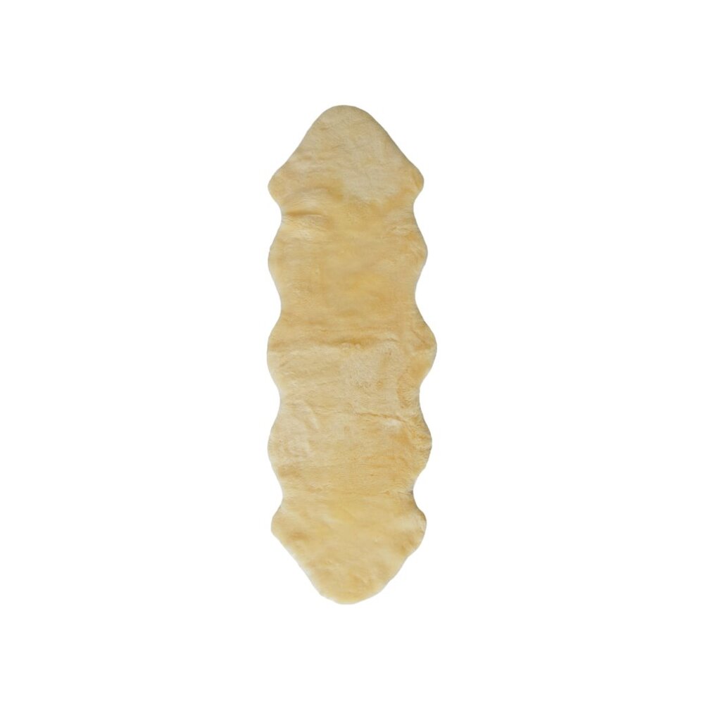 Natural Medical Classic Sheepskin Double Pelt | 1-Piece | Cornsilk | 24"x72"